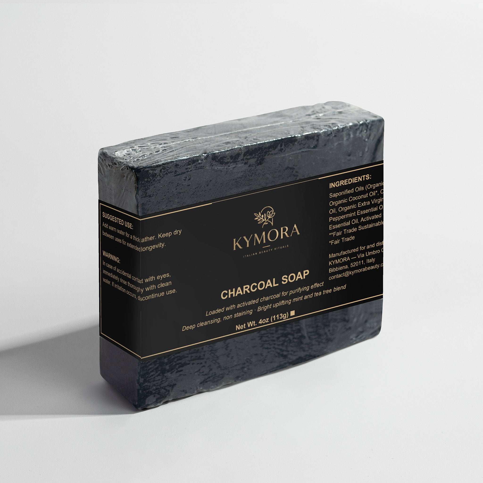 Savon au Charbon Actif – Purifiant Visage & Corps