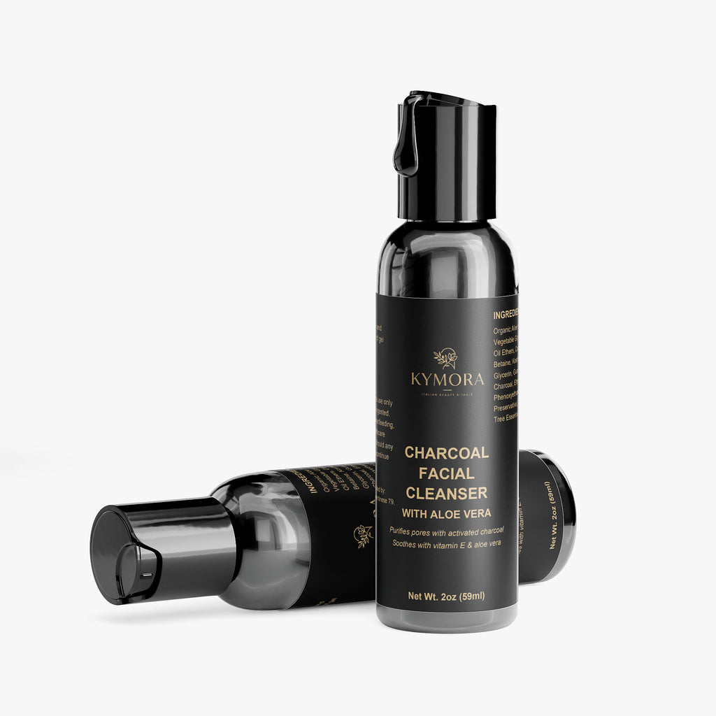 Gel Nettoyant Visage Charbon Actif – Purifiant & Sans Parabènes