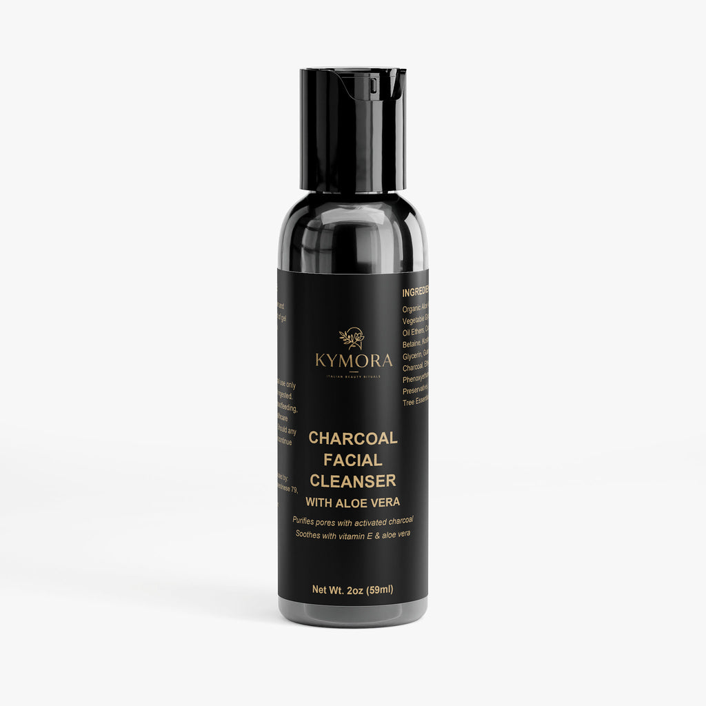 Gel Nettoyant Visage Charbon Actif – Purifiant & Sans Parabènes